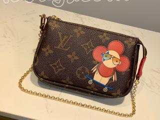 M69056 ルイヴィトン モノグラム 財布 スーパーコピー 「LOUIS VUITTON」  【日本限定】ミニ・ポシェット・アクセソワール レディース ラウンドファスナー財布