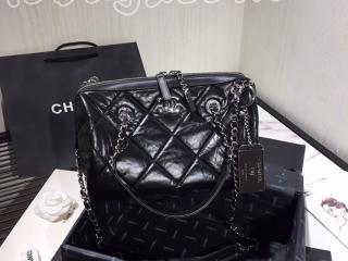 AS1321 B01883 94305 シャネル バッグ コピー CHANEL 20新作 カーフスキン スモール ボーリング バッグ レディース ショルダーバッグ ブラック