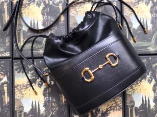 602118 1DBLG 1000 グッチ バッグ コピー GUCCI 〔グッチ 1955 ホースビット〕バケットバッグ レディース ショルダーバッグ 4色可選択 ブラック