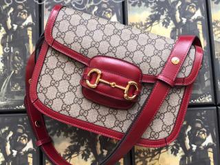 602204 92TCG 8561 グッチ バッグ スーパーコピー GUCCI 〔グッチ 1955 ホースビット〕 レディース ショルダーバッグ レッド