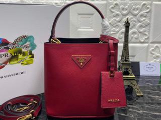 1BA217-2-S プラダ バッグ スーパーコピー PRADA Saffiano パニエ スモール サフィアーノレザー レディース ハンドバッグ 6色可選択