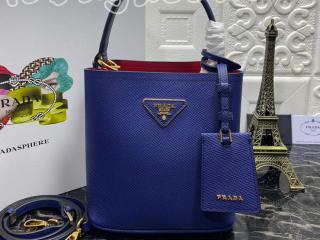 1BA217-3-S プラダ バッグ コピー PRADA Saffiano パニエ スモール サフィアーノレザー レディース ハンドバッグ 6色可選択