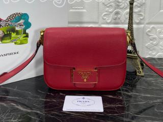 1BD217-4-S プラダ バッグ スーパーコピー PRADA Emblème Saffiano  エンブレムサフィアーノレザー レディース ショルダーバッグ 6色可選択