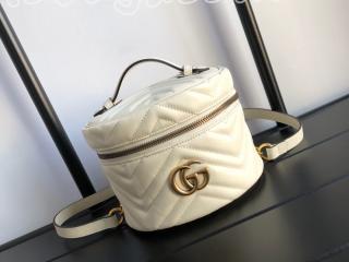 598594 DTDCT 9022 グッチ バッグ コピー GUCCI 〔GGマーモント〕ミニ レディース バックパック 3色可選択 ホワイト