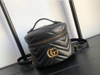 598594 DTDCT 1000 グッチ バッグ スーパーコピー GUCCI 〔GGマーモント〕ミニ レディース バックパック 3色可選択 ブラック