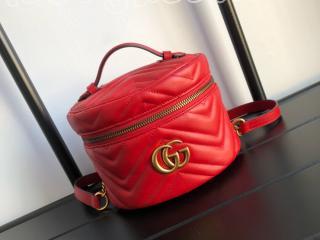 598594 DTDCT 6433 グッチ バッグ コピー GUCCI 〔GGマーモント〕ミニ レディース バックパック 3色可選択 レッド