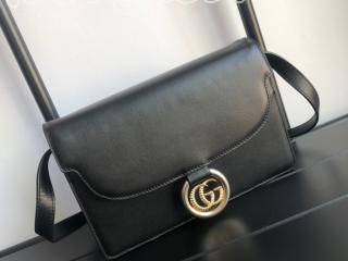 589474 1DB0G 1000 グッチ バッグ スーパーコピー GUCCI スモール レザー レディース ショルダーバッグ 3色可選択 ブラック