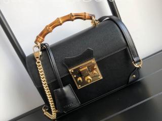 603221 1DBRG 1000 グッチ バッグ コピー GUCCI 〔パドロック〕スモール バンブー レディース ショルダーバッグ