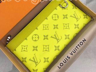 M30281 ルイヴィトン タイガ 長財布 コピー 「LOUIS VUITTON」 ポシェット・ディスカバリー PM モノグラム メンズ ラウンドファスナー財布 2色可選択 ジョーヌ