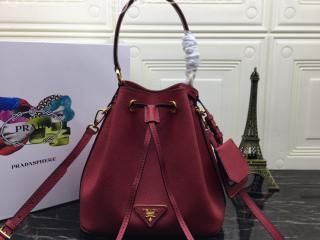 1BE032-5-S プラダ サフィアーノ バッグ スーパーコピー PRADA Saffiano サフィアーノレザー バケットバッグ レディース ショルダーバッグ 7色選択可