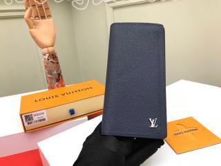 M30292 ルイヴィトン タイガ 長財布 スーパーコピー 「LOUIS VUITTON」 ポルトフォイユ・ブラザ メンズ 二つ折り財布 2色可選択 ネイビー