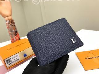 M30282 ルイヴィトン タイガ 財布 スーパーコピー 「LOUIS VUITTON」 ポルトフォイユ・ミュルティプル メンズ 二つ折り財布 2色可選択 ネイビー