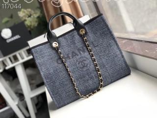 A66941-01 シャネル バッグ コピー CHANEL ショッピング バッグ ミックス ファイバー & カーフスキン レディース トートバッグ