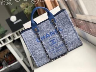 A66941-03 シャネル バッグ スーパーコピー CHANEL ショッピング バッグ ミックス ファイバー & カーフスキン レディース トートバッグ