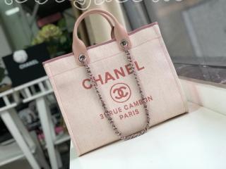 A66941-07 シャネル バッグ スーパーコピー CHANEL ショッピング バッグ ミックス ファイバー & カーフスキン レディース トートバッグ