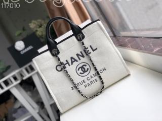 A66941-12 シャネル バッグ コピー CHANEL ショッピング バッグ ミックス ファイバー & カーフスキン レディース トートバッグ