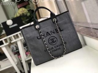 A66941-15 シャネル バッグ スーパーコピー CHANEL ショッピング バッグ ミックス ファイバー & カーフスキン レディース トートバッグ