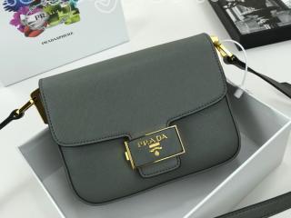 1BD217-S-1 プラダ バッグ コピー  S級品 PRADA Emblème Saffiano エンブレムサフィアーノレザー レディース ショルダーバッグ 5色可選択