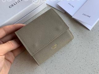 10B573BEL-S-1 セリーヌ 財布 コピー CELINE S級品 スモール トリフォールドウォレット / グレインドカーフスキン レディース 三つ折り財布 4色可選択