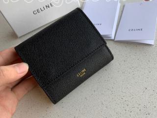 10B573BEL-S-4 セリーヌ 財布 スーパーコピー CELINE S級品 スモール トリフォールドウォレット / グレインドカーフスキン レディース 三つ折り財布 4色可選択