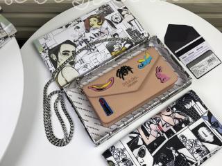 1DH044-4 プラダ バッグ スーパーコピー PRADA 19新作 Saffiano サフィアーノレザー ミニバッグ レディース ショルダーバッグ 6色可選択