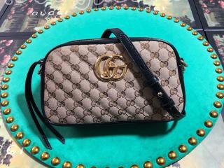 447632 HVKEG 9772 グッチ バッグ コピー GUCCI 〔GGマーモント〕スモール レディース ショルダーバッグ 2色可選択 ブラック