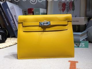 danse06 エルメス バッグ スーパーコピー HERMES Kelly Danse ケリーダンス swift レディース ショルダーバッグ バックパック 琥珀黄 ゴールド/シルバー金具 可選