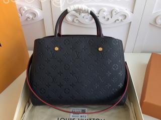 M42746 ルイヴィトン モノグラム・アンプラント バッグ コピー 「LOUIS VUITTON」 モンテーニュ MM レディース ショルダーバッグ 3色可選択 マリーヌルージュ