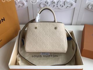 M44607 ルイヴィトン モノグラム・アンプラント バッグ スーパーコピー 「LOUIS VUITTON」 モンテーニュ BB レディース ショルダーバッグ クレーム