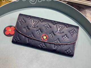 M68327 ルイヴィトン モノグラム・アンプラント 長財布 コピー 「LOUIS VUITTON」 ポルトフォイユ・エミリー レディース 二つ折り財布