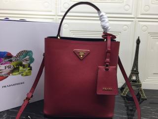 1BA212-2ERX-8-S プラダ バッグ スーパーコピー PRADA S級品 Saffiano プラダ パニエ サフィアーノレザーバッグ ハンドバッグ レディース ショルダーバッグ 10色可選択