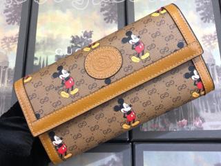 602530 HWUBM 8559 グッチ 長財布 コピー 日本未入荷 DISNEY (ディズニー) x GUCCI コンチネンタルウォレット レディース 二つ折り財布