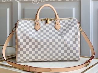 N41372 ルイヴィトン ダミエ・アズール バッグ コピー 「LOUIS VUITTON」 Speedy スピーディ・バンドリエール 35 ハンドバッグ レディース ショルダーバッグ