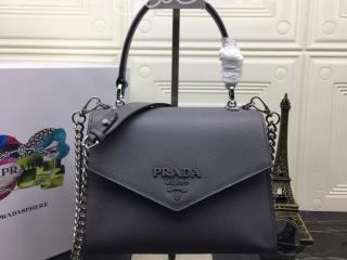 1BA186-S-4 プラダ バッグ スーパーコピー S級品 PRADA Monochrome Saffiano モノクローム サフィアーノレザー ハンドバッグ レディース ショルダーバッグ 5色可選択