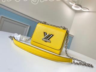 M56119 ルイヴィトン エピ バッグ コピー 「LOUIS VUITTON」 TWIST ツイスト MINI レディース ショルダーバッグ 4色可選択 ヴェールアシッド