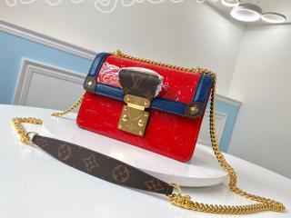 M90517 ルイヴィトン モノグラム･ヴェルニ バッグ スーパーコピー 「LOUIS VUITTON」 LVワインウッド PM レディース ショルダーバッグ 2色可選択