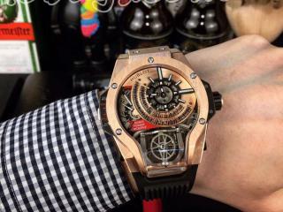 HUBLOT ウブロ時計 アナログ自動巻 幅45mm 魔獣MP-09シリーズ 909.NX.1.1120.RX.1.1704 [文字盤]ピンクゴールド　[ケース]ピンクゴールド