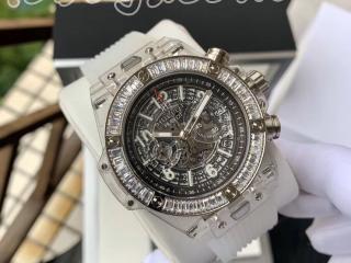 Hublot腕時計 Big Bang Unico魔力透明腕時計 円形電子時計 ウブロ時計