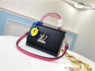 M56112 ルイヴィトン エピ バッグ コピー 「LOUIS VUITTON」 ツイスト MM レディース ショルダーバッグ 3色可選択 ノワール