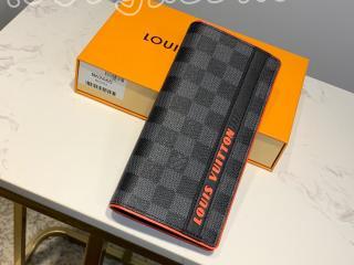 N60240 ルイヴィトン ダミエ・コバルト 長財布 コピー 「LOUIS VUITTON」 ポルトフォイユ・ブラザ メンズ 二つ折り財布