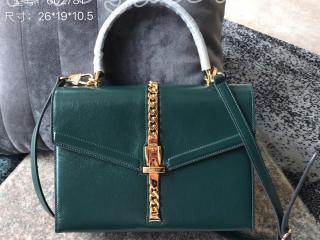 602781 1DB0G 3020 グッチ バッグ コピー GUCCI 〔シルヴィ 1969〕スモール トップハンドルバッグ レディース ショルダーバッグ 4色可選択 グリーン