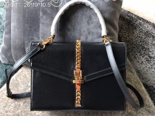 602781 1DB0G 1000 グッチ バッグ コピー GUCCI 〔シルヴィ 1969〕スモール トップハンドルバッグ レディース ショルダーバッグ 4色可選択 ブラック