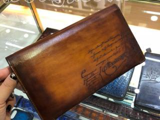 Berluti長財布 小銭入れ付い Venezia Scitto ベルルッティ二つ折財布 土黄　12*21*2ｃｍ