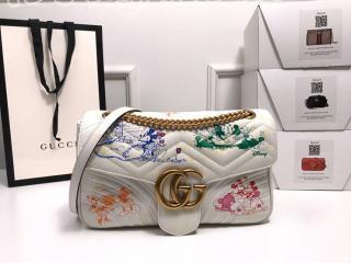 443496 1TSAM 9191 グッチ バッグ スーパーコピー GUCCI 〔GGマーモント〕オンライン限定 DISNEY (ディズニー) x GUCCI ミディアム レディース ショルダーバッグ