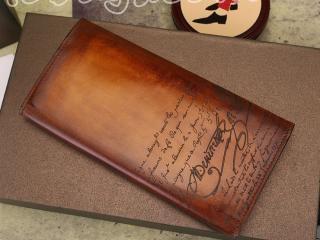 Berluti長財布Espace Yen ベルルッティ二つ折財布 Venezia Scitto メンズ用 ブラウン色 18*9ｃｍ