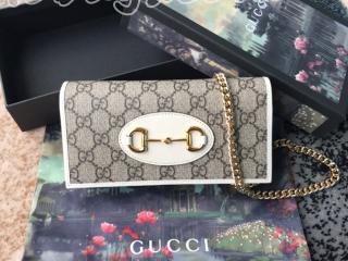 621892 92TCG 9761 グッチ 長財布 コピー GUCCI 〔グッチ 1955 ホースビット〕オンライン限定 チェーン付き ウォレット 二つ折り財布 2色可選択