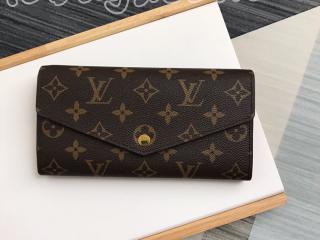 M62236 ルイヴィトン モノグラム 財布 コピー 「LOUIS VUITTON」 ポルトフォイユ・サラ ヴィトン レディース ラウンドファスナー長財布 3色選択可 コクリコ