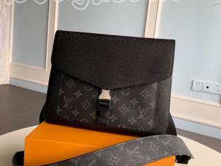 M30413 ルイヴィトン タイガ バッグ スーパーコピー 「LOUIS VUITTON」 OUTDOOR FLAP フラップ・メッセンジャーバッグ メンズ ショルダーバッグ 2色可選択 ノワール