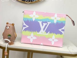 M69137 ルイヴィトン モノグラム バッグ コピー 「LOUIS VUITTON」 LV ESCALE LVエスカル ポッシュ・トワレ 26 レディース クラッチバッグ 2色可選択 パステル