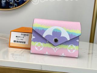 M69113 ルイヴィトン モノグラム 財布 スーパーコピー 「LOUIS VUITTON」 LV ESCALE VICTORINE LVエスカル ポルトフォイユ・ヴィクトリーヌ レディース 三つ折り財布 3色可選択 パステル